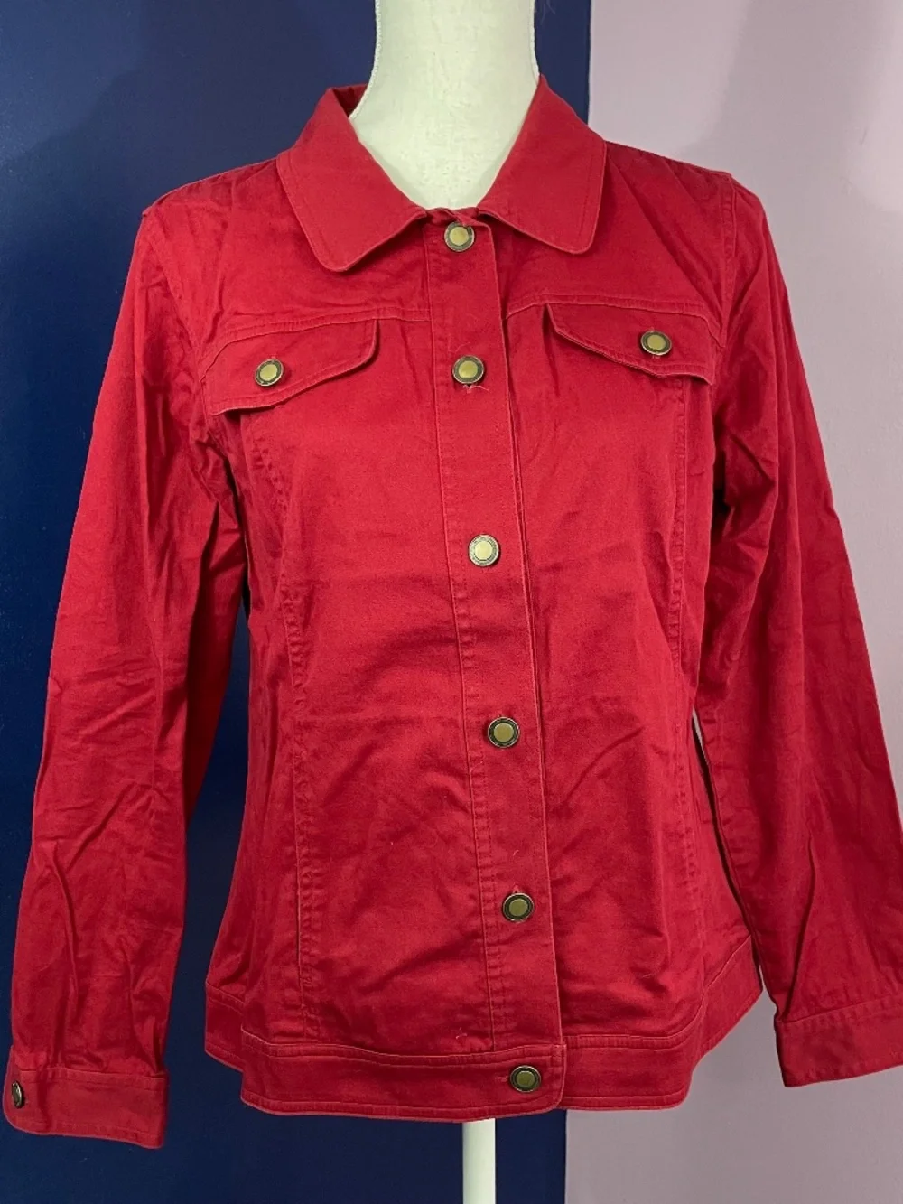 Christopher & Banks Red Utility Jacket